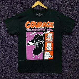 Courage The Cowardly Dog Different Emotions Tshirt size large